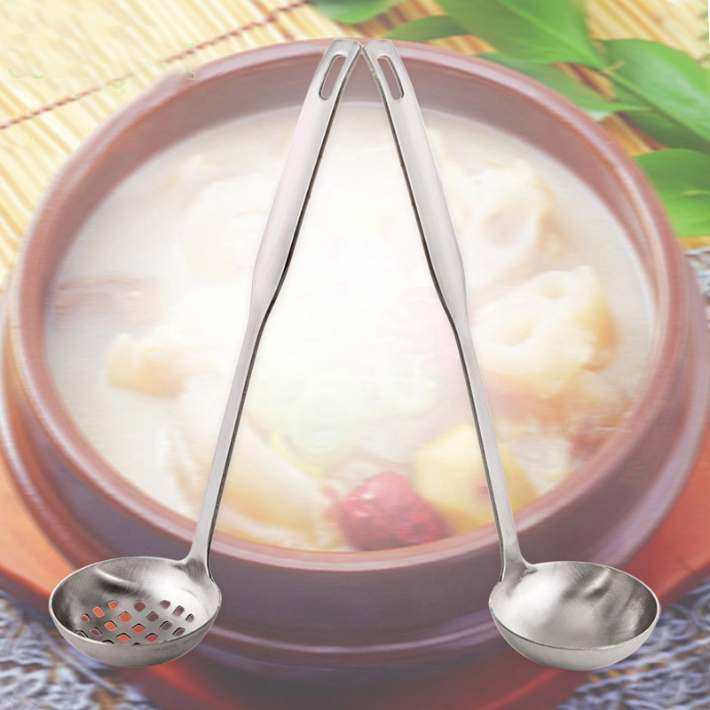 SADEKIRAY storas nerūdijančio plieno kaušas šaukštas didelis sriubos kaušas Naudingas virtuvės įrankis indų įrankis, indai-002