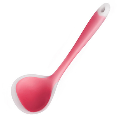 Ilgo koto silikoninis sriubos šaukštas karščiui atsparus košės šaukštas ryžių samčiai Virimo įrankiai Nelipnus virtuvės vakarienės šaukštas