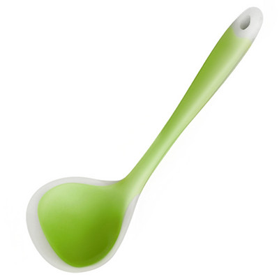 Ilgo koto silikoninis sriubos šaukštas karščiui atsparus košės šaukštas ryžių samčiai Virimo įrankiai Nelipnus virtuvės vakarienės šaukštas