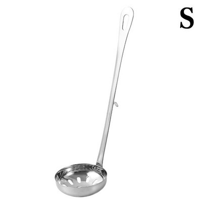 Nerūdijančio plieno sriubos kaušelis kiaurasamtis Stalo reikmenys Virtuvės reikmenys Plieninis šaukštas virimo indas Namų virtuvė karšto puodo sriubos šaukštas