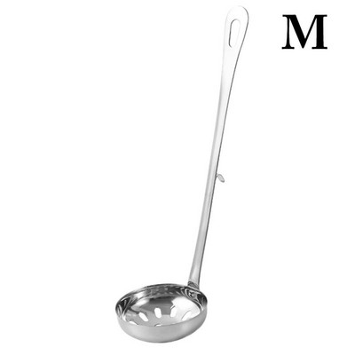 Nerūdijančio plieno sriubos kaušelis kiaurasamtis Stalo reikmenys Virtuvės reikmenys Plieninis šaukštas virimo indas Namų virtuvė karšto puodo sriubos šaukštas