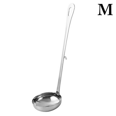 Nerūdijančio plieno sriubos kaušelis kiaurasamtis Stalo reikmenys Virtuvės reikmenys Plieninis šaukštas virimo indas Namų virtuvė karšto puodo sriubos šaukštas