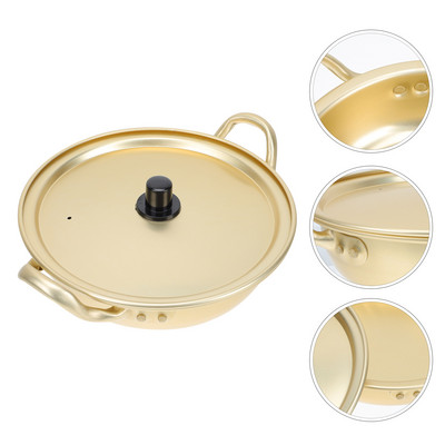 Korejiešu ramen katls virtuves trauki, pārnēsājams nūdeļu gatavošanas vāks, nepiedegošs trauks