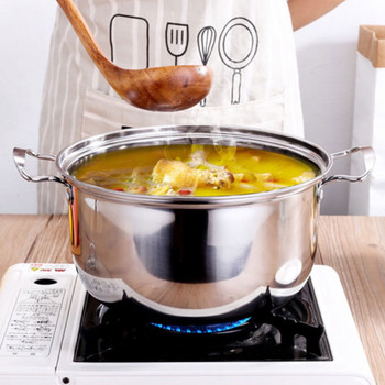Тиган с незалепващо покритие, тенджера за супа с капак, готварска ежедневна употреба, тенджера с капак, кухненски съдове, многофункционални