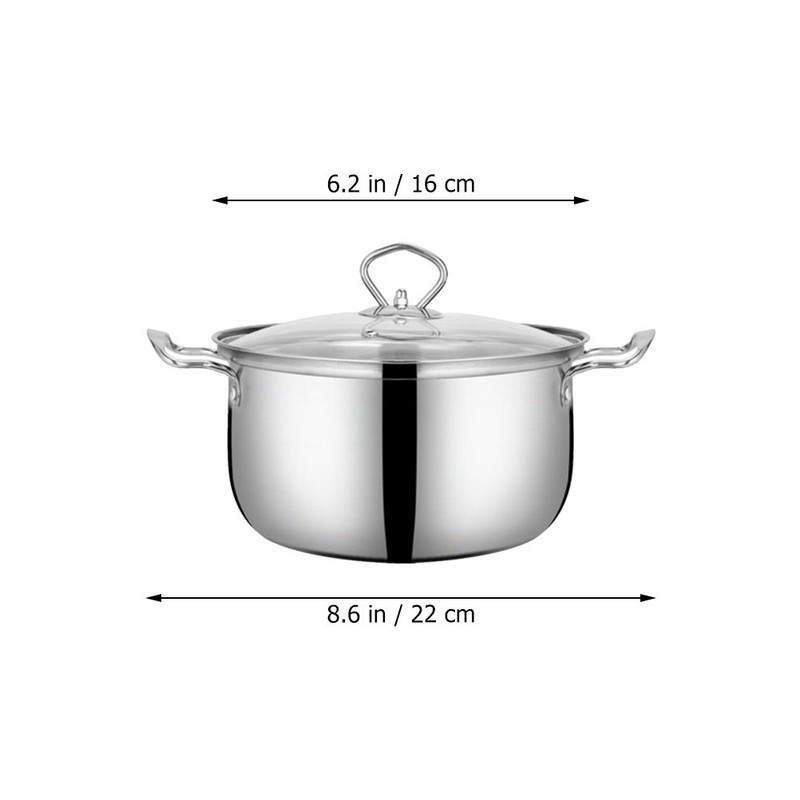 Nelipīga zupas pannas katls ar vāku Gatavošana ikdienas lietošanai StockStockpot ar vāku Virtuves trauki Daudzfunkcionāli