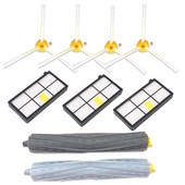 IRobot Roomba Alkatrészkészlethez 800 860 865 866 870 871 880 885 886 890 900 960 966 980 Oldalkefék főkefe szűrők