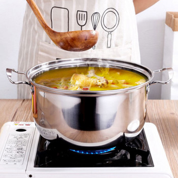 Мултифункционална тенджера с капак Тиган за сос Супа Кухненски принадлежности Котел за готвене на домакински храни