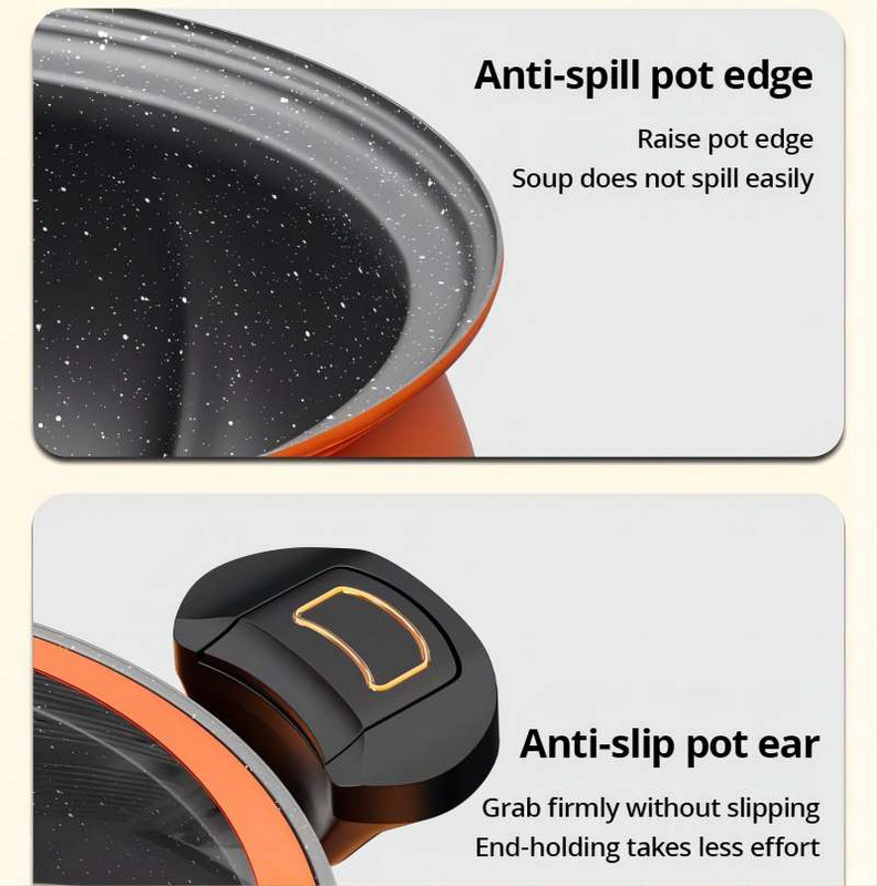 5 l Pumpkin mikroslėginis puodas Naujas namų tipo sriubos puodas Daugiafunkcis nelipnus puodas dujinė viryklė Universalus puodas sriubai