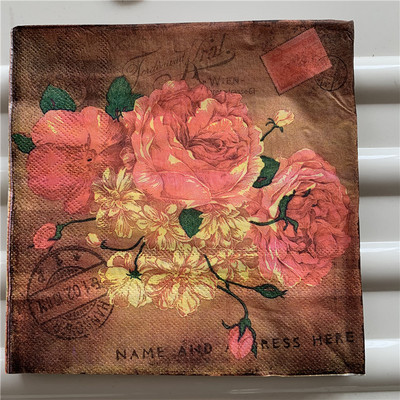 Skaistas salvetes papīra salvetes ziedu raksts peoniju lakatiņš dekupāžas amatniecības kāzu dzimšanas dienas ballītes kafejnīcas dekorācijas krūzes paklājiņš