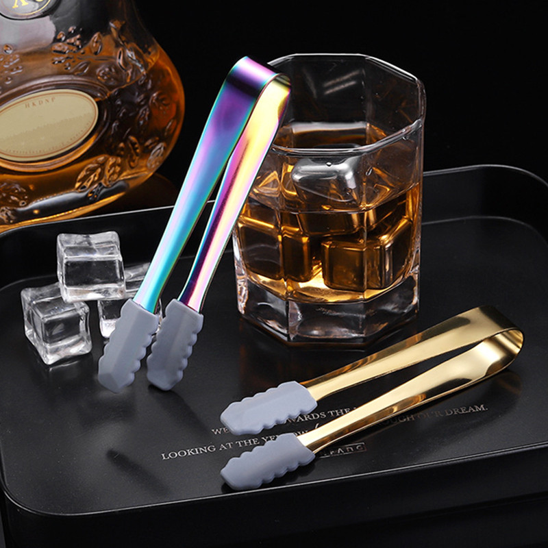 Silikona galva, neslīdoša pārtika, ledus kubiņu saspraudes knaibles maize bārbekjū Mini cukura deserts skava Māja virtuve ballīte kafijas bāra piederumi