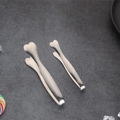 Ledo kubelių žnyplės nerūdijančio plieno Širdelės formos vaisių segtukas Kūrybiškas neslystantis cukraus žnyplės Praktiškas sklandus maisto spaustukas batonėliui