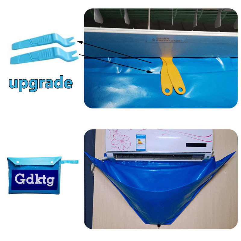 Gaisa kondicionētāja tīrīšanas vāka komplekts ar ūdensnecaurlaidīgu maisiņu mazgāšanas rīka birstes filtru, tīru aerosolu zem 110 cm aizsargājošu putekļu komplektu