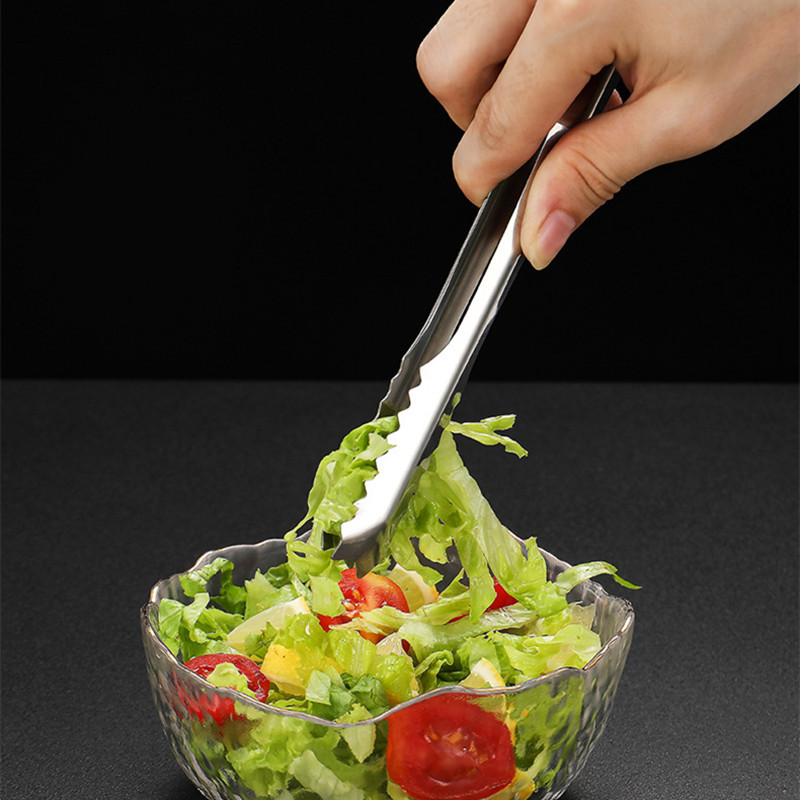 5/6/8/9 collu nerūsējošā tērauda bārbekjū salātu knaibles Mini cukura ledus kubiņu saspraudes pārnēsājamas pārtikas pincetes virtuves piederumi