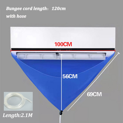 Gaisa kondicionētāja tīrīšanas vāka komplekts Clean Tool Ūdensnecaurlaidīgs putekļu aizsardzības tīrīšanas vāka maisiņš ar ūdens cauruli mājsaimniecībai