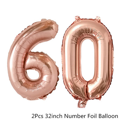 30 40 50 60 metų rožinio aukso karšto antspaudo atminimo popierinė servetėlė suaugusiems vyrams ir moterims, gimtadienio vakarėlio jubiliejaus dekoras