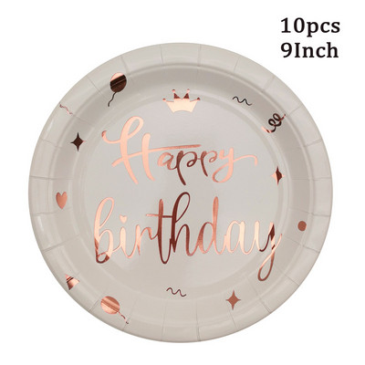 30 40 50 60 metų rožinio aukso karšto antspaudo atminimo popierinė servetėlė suaugusiems vyrams ir moterims, gimtadienio vakarėlio jubiliejaus dekoras