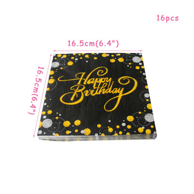 Sretan rođendan Decoupage papirnate salvete Dekoracija za rođendansku proslavu Salvete za odrasle Salvete za večeru Djeca za Baby Shower Potrepštine za zabavu