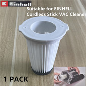 1 PACK Waschbarer filtrs, kas piemērots EINHELL Cordless Stick VAC Cleaner