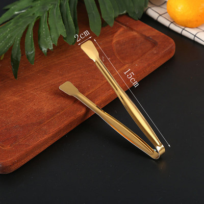 11,5/15 cm BBQ pārtikas knaibles steiks nerūsējošā tērauda dobās maizes grila skava Ēdienu gatavošanas piederumi Virtuves pārtikas knaibles Ledus knaibles Jauns