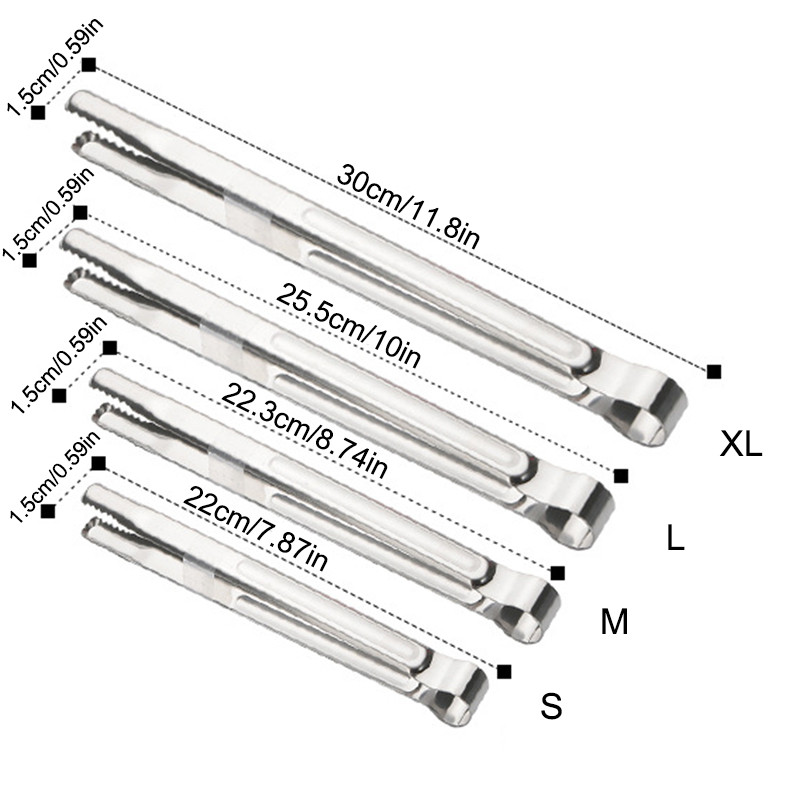 Grilēšanas knaibles Garās nerūsējošā tērauda knaibles Virtuves pārtikas knaibles Ēdiena gatavošanas knaibles Ledus kubiņu knaibles BBQ instrumenti Virtuves knaibles cepšanas rīks