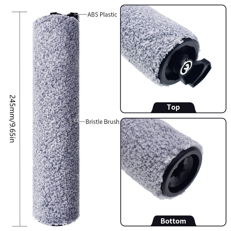 Noņemams rullīšu birstes HEPA filtrs, kas saderīgs ar Roborock Dyad U10 bezvadu grīdas skrubera putekļu sūcēja detaļu piederumiem