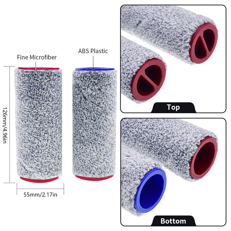 Noņemams rullīšu birstes HEPA filtrs, kas saderīgs ar Roborock Dyad U10 bezvadu grīdas skrubera putekļu sūcēja detaļu piederumiem
