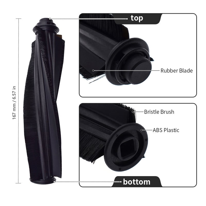 Galvenā veltņa sānu birstes vāka filtrs, kas saderīgs ar Shark ION R85 (RV850) R87 (RV871) R76 (RV761) S87 Vakuuma daļu piederumi