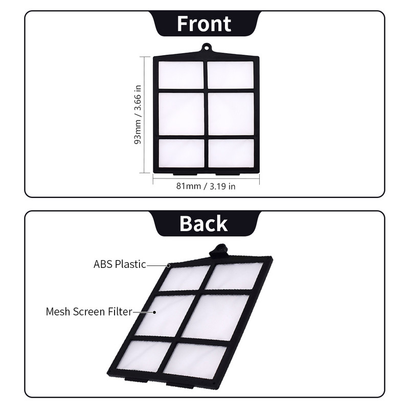 Galvenā veltņa sānu birstes vāka filtrs, kas saderīgs ar Shark ION R85 (RV850) R87 (RV871) R76 (RV761) S87 Vakuuma daļu piederumi