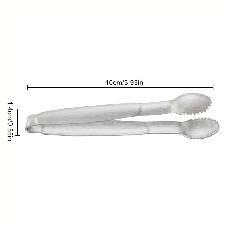 1 τεμάχιο λαβίδες κουζίνας από ανοξείδωτο ατσάλι Κλιπ φαγητού Φορητές λαβίδες πάγου οικιακής χρήσης Sugar Tong Food Grade κουζινικά σκεύη