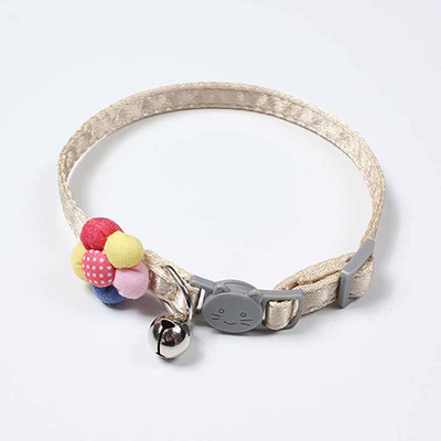 Macska nyakörv aranyos virág kisállat macska nyaklánc fulladásgátló vontatási cica rajzfilm virág harang nyakörv kis kutya kölyök kellékek