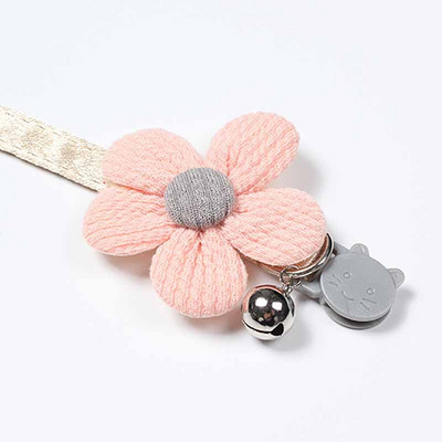 Macska nyakörv aranyos virág kisállat macska nyaklánc fulladásgátló vontatási cica rajzfilm virág harang nyakörv kis kutya kölyök kellékek