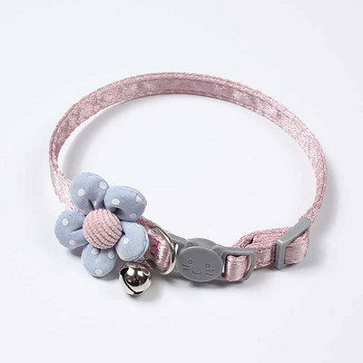 Macska nyakörv aranyos virág kisállat macska nyaklánc fulladásgátló vontatási cica rajzfilm virág harang nyakörv kis kutya kölyök kellékek