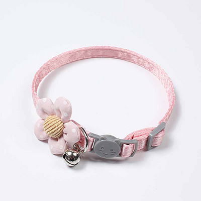 Macska nyakörv aranyos virág kisállat macska nyaklánc fulladásgátló vontatási cica rajzfilm virág harang nyakörv kis kutya kölyök kellékek