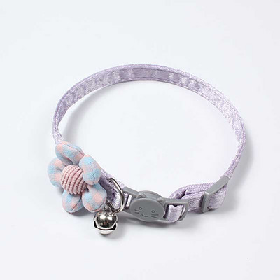 Macska nyakörv aranyos virág kisállat macska nyaklánc fulladásgátló vontatási cica rajzfilm virág harang nyakörv kis kutya kölyök kellékek