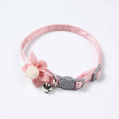 Macska nyakörv aranyos virág kisállat macska nyaklánc fulladásgátló vontatási cica rajzfilm virág harang nyakörv kis kutya kölyök kellékek