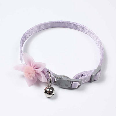 Macska nyakörv aranyos virág kisállat macska nyaklánc fulladásgátló vontatási cica rajzfilm virág harang nyakörv kis kutya kölyök kellékek