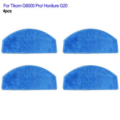 Robotu putekļu sūcēja piederumi Tikom G8000 Pro/ Honiture G20 putekļsūcējam mazgājamiem mopu auduma paliktņiem HEPA filtrs