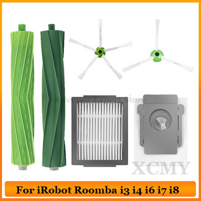 Главна странична четка Hepa филтър за iRobot Roomba i3 i4 i6 i7 i8 E5 E6 E7 j7 Части за прахосмукачка Торба за прах Висококачествени аксесоари