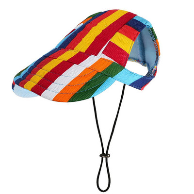 Suņu cepure Suns saules cepure suņu beisbola cepure Suņi Trucker cepure Mājdzīvnieku cepures maziem vidēji lieliem suņiem ar ausu atverēm, regulējamu aukliņu