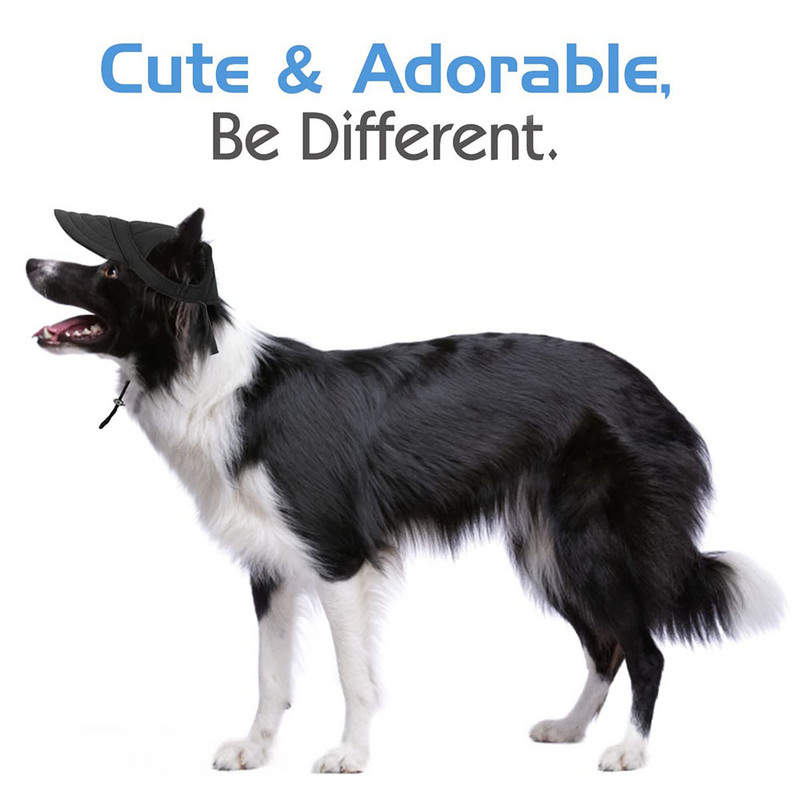 Suņu cepure Suns saules cepure suņu beisbola cepure Suņi Trucker cepure Mājdzīvnieku cepures maziem vidēji lieliem suņiem ar ausu atverēm, regulējamu aukliņu