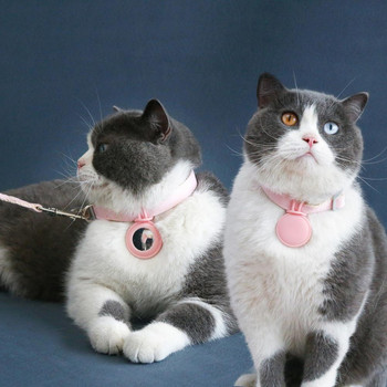 1 бр. Pet Collar Anti-lost Quick Release Pet Collar Durable Pet Collar Airtag Tracker Регулируема предпазна лента за носене на котки