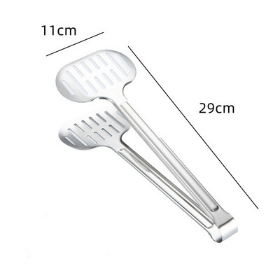 Apaļas dobas pārtikas knaibles Eļļas iztukšošanas skava Maizes steiks Nerūsējošā tērauda bārbekjū rīki Virtuves gatavošanas piederumi Piederumi