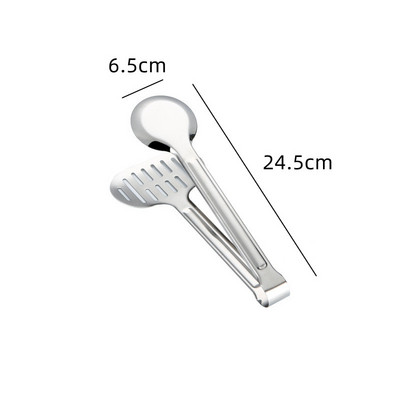 Apaļas dobas pārtikas knaibles Eļļas iztukšošanas skava Maizes steiks Nerūsējošā tērauda bārbekjū rīki Virtuves gatavošanas piederumi Piederumi