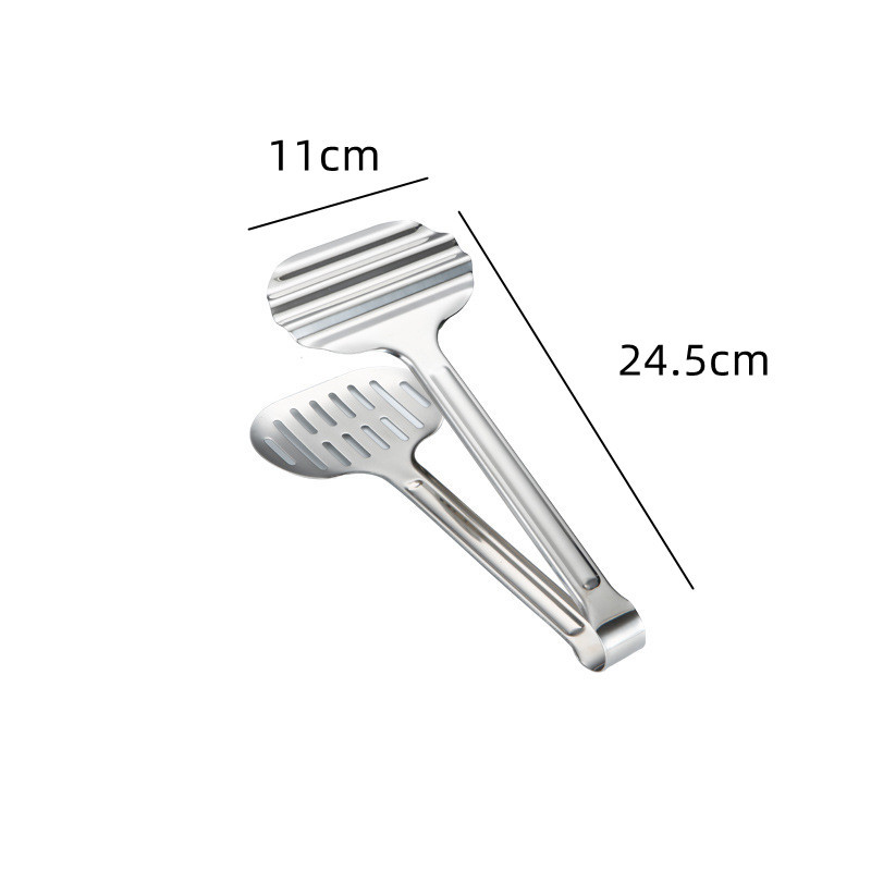 Apaļas dobas pārtikas knaibles Eļļas iztukšošanas skava Maizes steiks Nerūsējošā tērauda bārbekjū rīki Virtuves gatavošanas piederumi Piederumi