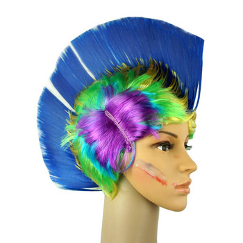 Cosplay CarnivaL Περούκα Γενέθλια Πάρτι Γενεθλίων Αστεία αξεσουάρ για καπέλο μαλλιών Θαυμαστές κλόουν Χορευτικά καλύμματα κεφαλής Indigenous Disco Primitive Headwear