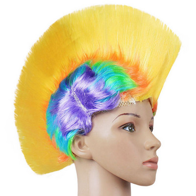 Cosplay Karnevál Paróka Születésnapi Party Vicces haj Kalap Kiegészítők Bohócrajongók táncos fejdísz Őshonos diszkó Primitív fejfedők