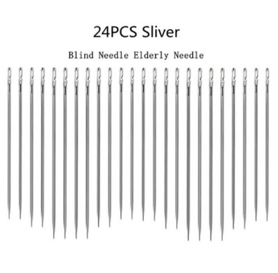 12/24/36gab Aklo šūšanas adatas Daudzizmēru sānu caurums nerūsējošais tērauds, šūšana ar rokām, mājsaimniecības DIY pērļošanas vītņu adata