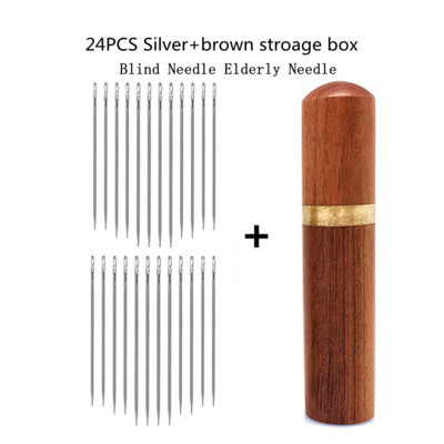 12/24/36gab Aklo šūšanas adatas Daudzizmēru sānu caurums nerūsējošais tērauds, šūšana ar rokām, mājsaimniecības DIY pērļošanas vītņu adata