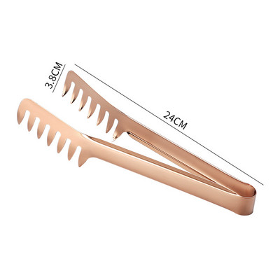 Virtuves pārtikas knaibles Nerūsējošā tērauda krāsas ķemmes tipa ēdienreižu saspraude Nelipīgi virtuves piederumi Salāti liellopu gaļas bufetes skava Mājas piederumi