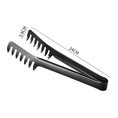 Virtuves pārtikas knaibles Nerūsējošā tērauda krāsas ķemmes tipa ēdienreižu saspraude Nelipīgi virtuves piederumi Salāti liellopu gaļas bufetes skava Mājas piederumi